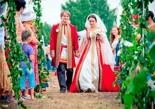 Свадьба в старорусском стиле