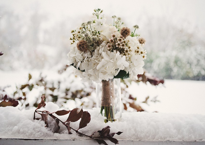 Зимний свадебный букет: 3 секрета красоты