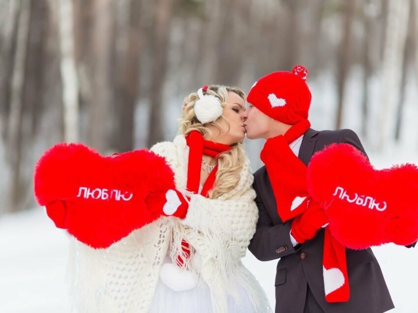 Свадьба в феврале в стиле «Валентинов День»