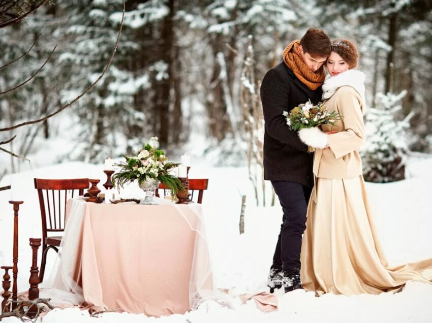 Февральская сказка: ТОП-7 идей для оформления зимней свадьбы
